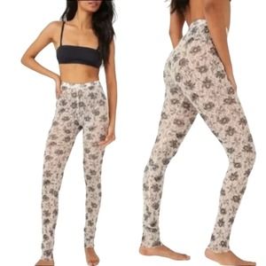 NWT Free People Layered In Lace Leggings Sheer Lace Leggings in Ivory Size S